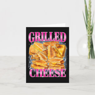 Lustiges Essen Meme gegrillte Käsesandwiches Essen Karte