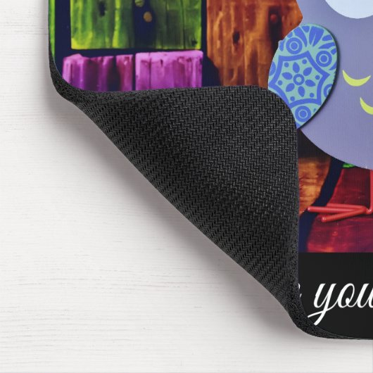 Lustiges Eule mousepad-, was Sie betrachtend sind? Mousepad (Ecke)