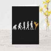 Lustiges Evolution-Kickbox-Geschenk Muay Thai  Karte (Gelbe Blume)
