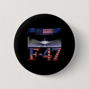 Lustiges F47-Kampfjet-Trump-Shirt F-47-Jet-Kampfje Button
