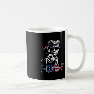 Lustiges F-caw-f Donald Trump Kostüm 2025 Amerikan Kaffeetasse