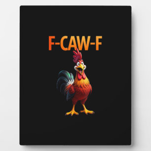 Lustiges F-Caw-F Huhn F-Caw-F Huhn Gothic Vinta Fotoplatte
