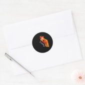 Lustiges F-Caw-F Huhn F-Caw-F Huhn Kreatives Casua Runder Aufkleber (Umschlag)