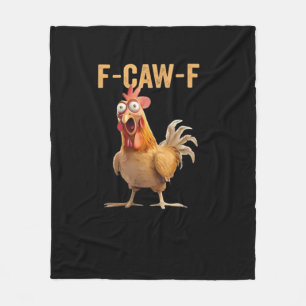 Lustiges F-Caw-F Huhn F-Caw-F Huhn Lustig Trendig Fleecedecke