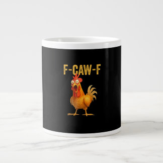 Lustiges F-Caw-F Huhn F-Caw-F Huhn Minimal Sauber Jumbo-Tasse