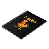 Lustiges F-Caw-F Huhn F-Caw-F Huhn Minimal Sauber Notizblock (Linke Seite)