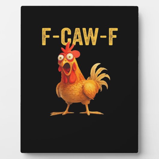 Lustiges F Caw F Huhn Kreatives Casual Design Fotoplatte (Vorderseite)