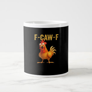 Lustiges F-Caw-F Huhn Kreatives Casual Jumbo-Tasse