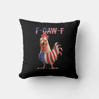 Lustiges F-Caw-F Huhn USA-Flagge F-Caw-F Amerikani Kissen