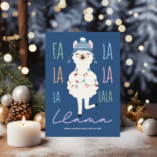 Lustiges Fa La La Llama Fleece Navidad Weihnachten