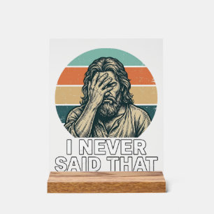 Lustiges Facepalm Vintage Gravur Zitat Design_1 Acrylschild