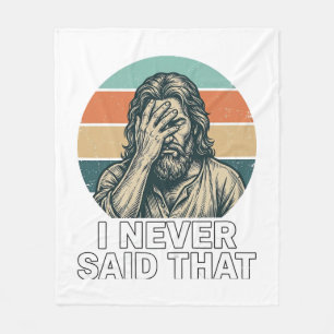 Lustiges Facepalm Vintage Gravur Zitat Design_1 Fleecedecke
