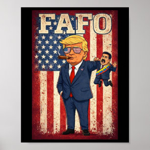 Lustiges Fafo Trump Fafo Amerikanisch Usa Für Männ Poster