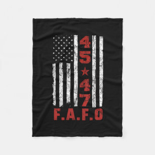 Lustiges Fafo Trump Shirt Präsident 47 Trump Fafo Fleecedecke