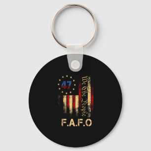 Lustiges Fafo Trump-Shirt Präsident 47 Trump Fafo Schlüsselanhänger