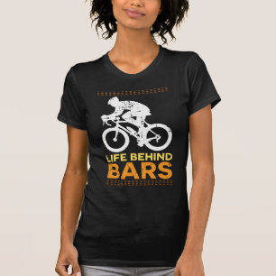Lustiges Fahrrad-"Leben hinter Gittern-" T-Shirt