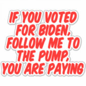 lustiges Fahrzeug gegen Biogaspreise Aufkleber (Vorderseite)