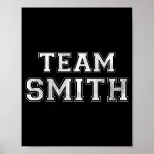 Lustiges Familiensportteam Smith Nachname Smith Poster