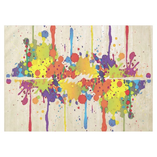 LUSTIGES FARBspritzen II + Ihr backgr. u. Ideen Tischdecke (Vorderseite (Horizontal))