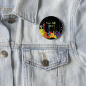 LUSTIGES FARBspritzen II + Ihr backgr. u. Text Button (Beispiel)