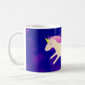 Lustiges Farting Fliegen-Einhorn ein Regenbogen Kaffeetasse (Links)