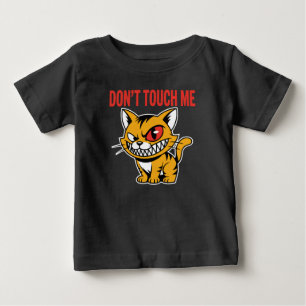 Lustiges Fass Mich Nicht An Wütendes Katzen-Baby-T Baby T-shirt
