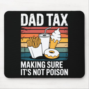 Lustiges Fast Food Ison Tester Geschenk Retro Papa Mousepad