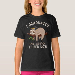 Lustiges Faultier-Abschlussgeschenk Zurück Ins Bet T-Shirt