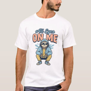 Lustiges Faultier - Alle Augen auf mich - Vintage- T-Shirt
