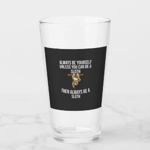 Lustiges Faultier-Geschenk für Frauen Mädchen Jung Glas