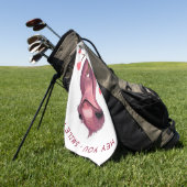 Lustiges Faultier Golf Handtuch (Gras)