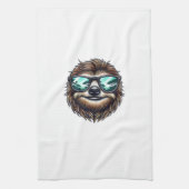 Lustiges Faultier-Grafik mit Sonnenbrille, Männer Geschirrtuch (Vertikal)