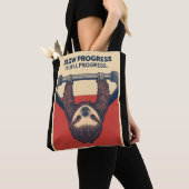 Lustiges Faultier-Gym-Motivationsposter - Langsame Tasche (Von Nahem)