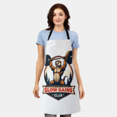 Lustiges Faultier-Gym-Shirt Vintage Stark und Lang Schürze (Getragen)