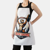 Lustiges Faultier-Gym-Shirt Vintage Stark und Lang Schürze (InSitu)