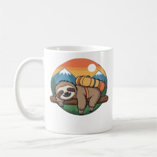 Lustiges Faultier Wandern Klassisches T-Shirt_1 Kaffeetasse