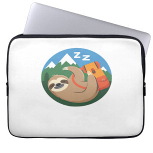 Lustiges Faultier Wandern Klassisches T-Shirt_2 Laptopschutzhülle