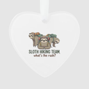Lustiges Faultier Wandern Klassisches T-Shirt_5 Ornament