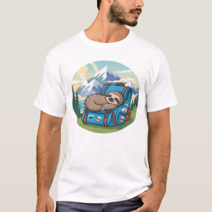 Lustiges Faultier Wandern Oversized T-Shirt