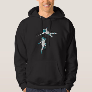 lustiges-Fechten-im-Weltraum-Geschenk-für-einen-Fe Hoodie