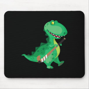 Lustiges Feldhockey-Dinosaurier für Kinder  Mousepad