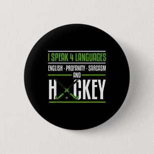 Lustiges Feldhockey-Shirt Witz Sarkastischer Feldh Button