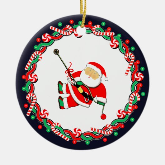 Lustiges Felsenklettern Keramik Ornament (Vorne)