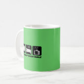 Lustiges Fernsehen Kaffeetasse (Vorderseite Links)