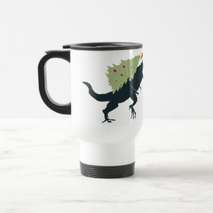 Lustiges Festliches Dino Weihnachten Reisebecher