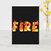 Lustiges Feuer- und Eis-Feuer-Paar-Diy-Kostüm Hall Karte (Gelbe Blume)