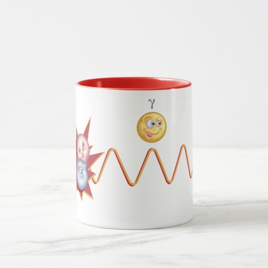 Lustiges Feynman Diagramm Tasse (Zentrum)