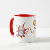 Lustiges Feynman Diagramm Tasse (Vorderseite Links)