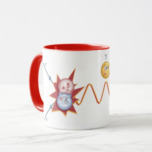 Lustiges Feynman Diagramm Tasse (Vorderseite Links)