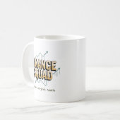 lustiges Finanz-Squad Personalisiert Kaffeetasse (Vorderseite Links)